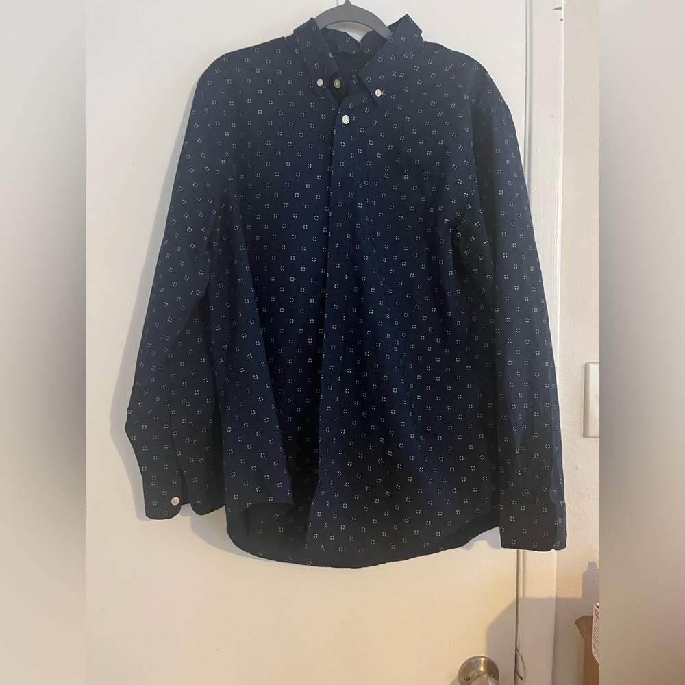 Dockers Dark Blue Shirt with White Accents